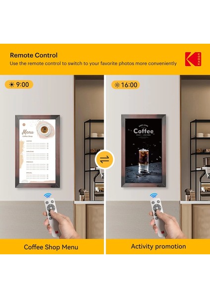 21.5 Inc Wifi Dijital Fotoğraf Çerçevesi 1920X1080 Fhd IPS Ekran Kumandalı fırsatları