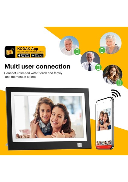 11.6 Inc Wifi Dijital Fotoğraf Çerçevesi, 1366X768 Hd IPS Dokunmatik Ekran indirimleri