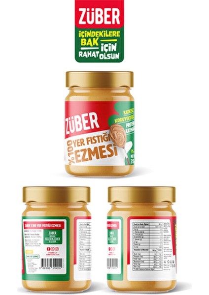 %100 Fıstık Ezmesi Yüksek Protein ve Lif İçeren 315 gr Türkiye Menşeli indirimleri