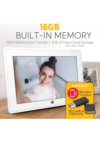 10 Inc Dokunmatik Ekranlı Dijital Fotoğraf Çerçevesi 16GB Kumandalı modelleri