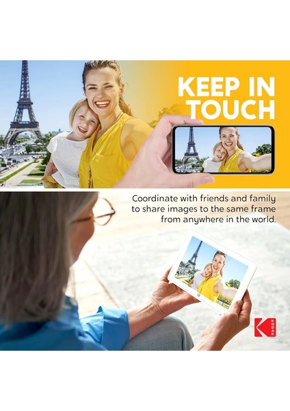 10 Inc Dokunmatik Ekranlı Dijital Fotoğraf Çerçevesi 16GB Kumandalı indirimleri