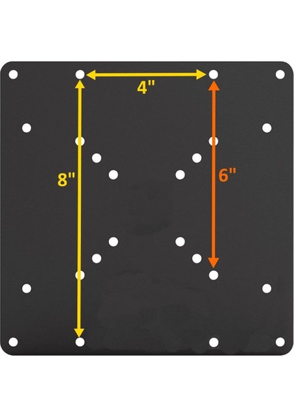 VESA Montaj Adaptör Plakası TV Montajları için, 75x75 ve 100x100 ila 200x200 mm VESA desenleri, VESA Dönüşüm Plakası (Yurt Dışından) fırsatları