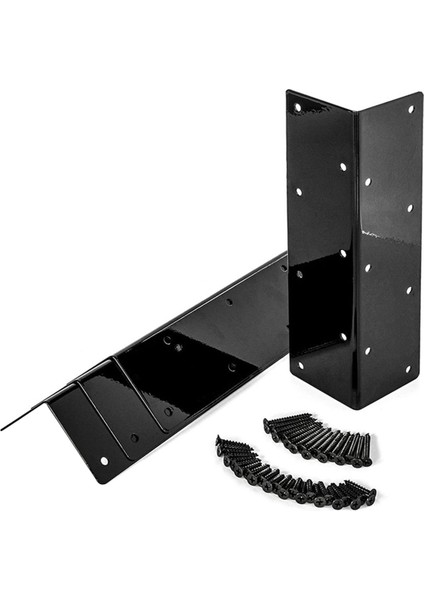 Bitkisel Ekici Bahçesi Için 20 Inç-24 Inç Yatak Için Ahşap Vidalı Yükseltilmiş Bahçe Yatak Köşesi Braketleri (4pcs) (Yurt Dışından)