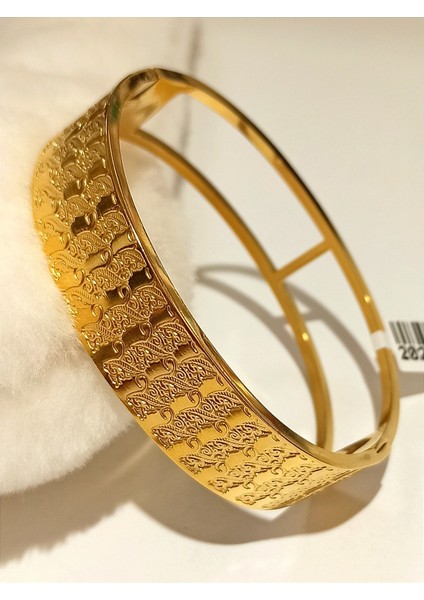 Gold Renk Lüks Figürlü Gösterişli Bileklik