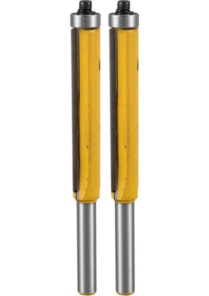 2x 2 Inç Yükseklik Ekstra Uzun Floş Trim Yönlendirici Bit 1/4 Inç x 3/8 Inç Ahşap Freze Kesici Ahşap Dıy Aracı (Yurt Dışından)