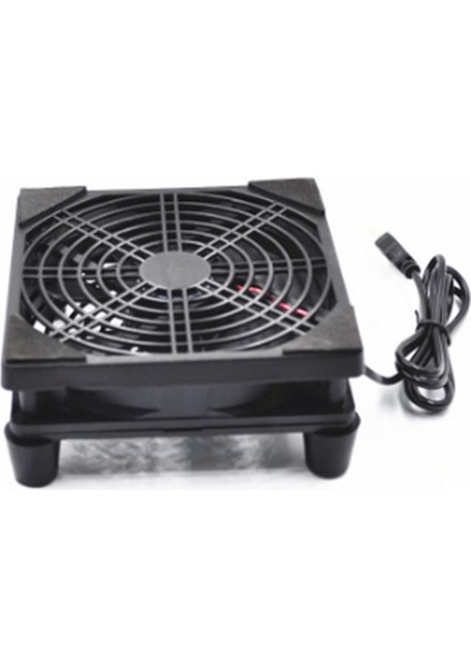 120mm Fan Yönlendirici Soğutma Fanı DIY PC Soğutucu Kutu TV Kablosuz Sessiz DC 5V Güç USB 12cm Vidalı Koruyucu Net (Yurt Dışından) fiyatları