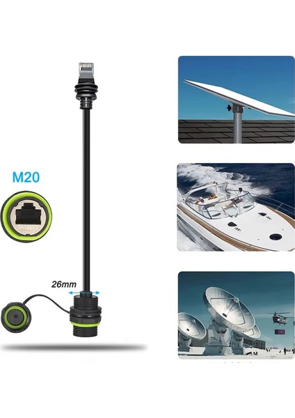 Starlink Için 100 cm Gen3 Mini Kablo Uzantısı Için RJ45 Kuplör IP68 Diş ve Yönlendirici Için Su Geçirmez (Yurt Dışından) indirimleri