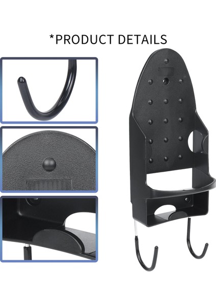 Ütü Masası Askısı Duvara Monte Elektrikli Ütü Askısı Ütü Masası Rafı Ütü Masası Saklama Düzenleyici Siyah (Yurt Dışından) indirimleri