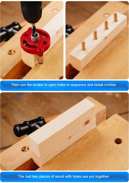 Mobilya Bağlantı Araçları Için Dikey Dübel Jig Ahşap Deliği Puncher Kendinden Egemenlik Matkap Kılavuzu Konumlandırıcı (Yurt Dışından) modelleri