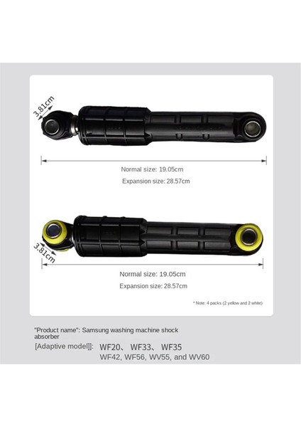 Samsung Çamaşır Makineleri Için 4 Adet Amortisör AP4206426 2020946 DC66-00470A DC66-00470B DC66-00650C DC66-00650D (Yurt Dışından) modelleri