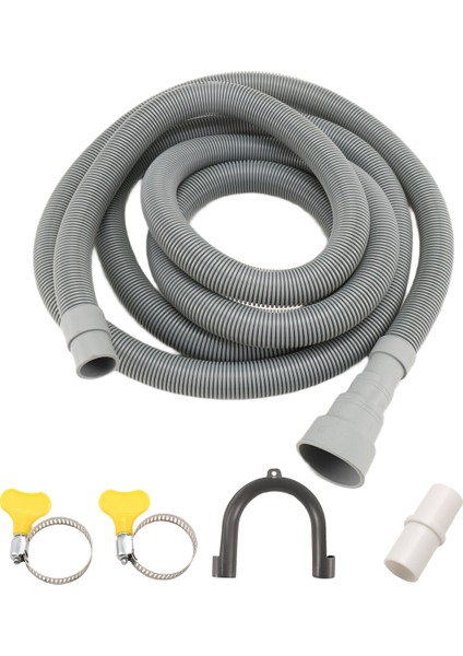 Tahliye Hortumu Uzatma Seti Evrensel Çamaşır Makinesi Hortumu 10 Ft, Braket Hortum Bağlantısı ve Hortum Kelepçeleri Dahil Tahliye Hortumları (Yurt Dışından) fırsatları