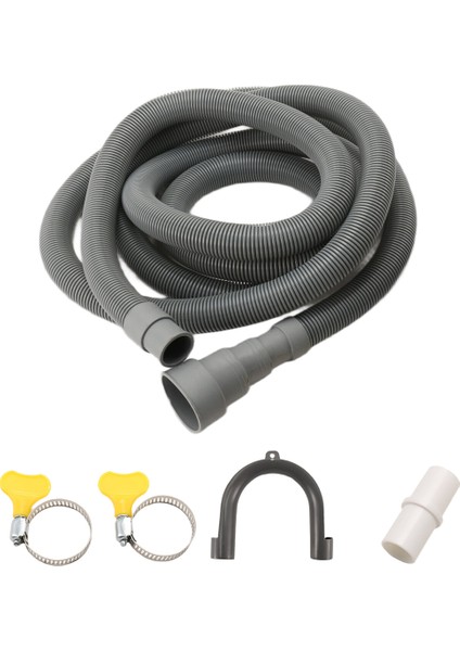 Tahliye Hortumu Uzatma Seti Evrensel Çamaşır Makinesi Hortumu 10 Ft, Braket Hortum Bağlantısı ve Hortum Kelepçeleri Dahil Tahliye Hortumları (Yurt Dışından) indirimleri