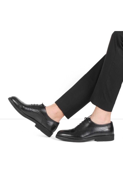 Erkek Siyah Bağcıklı Deri Klasik Ayakkabı fiyatları