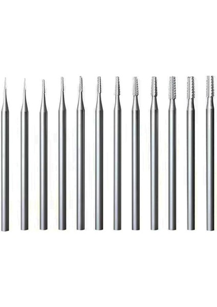 12PCS Jewerly Burr Setleri -3/32 Inç Kanatlı Koni Konik Çapraz Kesilmiş Şekil Lapidary Çapak Takı Parçaları Oyma Aletleri (Yurt Dışından)