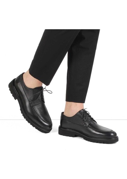 Erkek Siyah Bağcıklı Deri Klasik Ayakkabı fiyatları