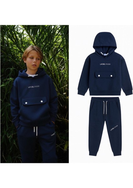 Barbosa Erkek Çoçuk Pamuklu 2 'li Şardonsuz Sweatshirt Eşortman Takımı