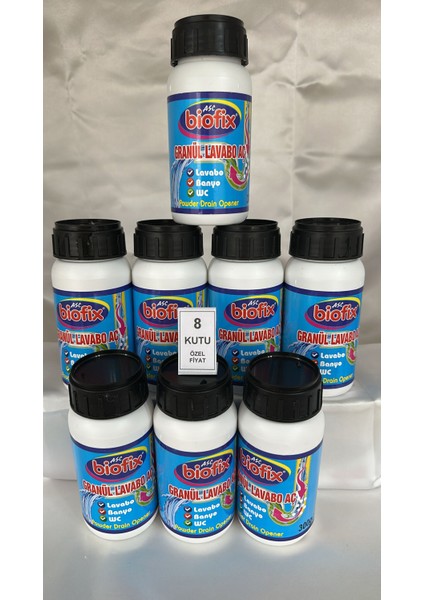 Biofix - X8 Adet Granül Lavabo Aç Kutu 300 gr modelleri
