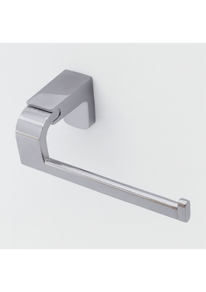 Krom Gümüş Kapaksız Lüks Tuvalet Kağıtlık Vidalı Paslanmaz Metal Duvara Monte Banyo Kağıt Aparatı
