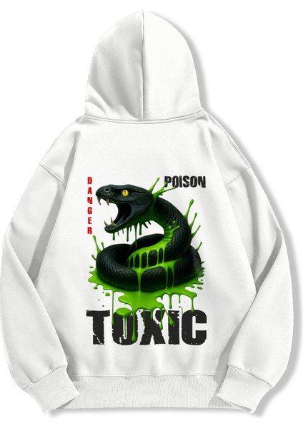 Unisex Sweatshirt Oversize Hoodie Toxic Snake