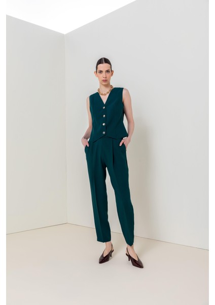 Düğmeli Kısa Yelek 26W70803