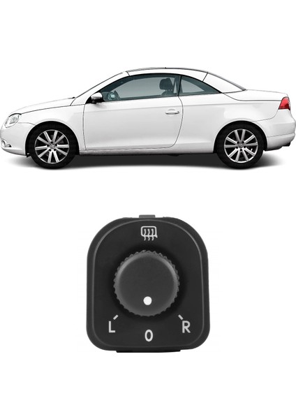 Vw Volkswagen Eos 2006-2011 Uyumlu Dış Dikiz Ayna Ayar Kumanda Düğmesi 1K0959565H