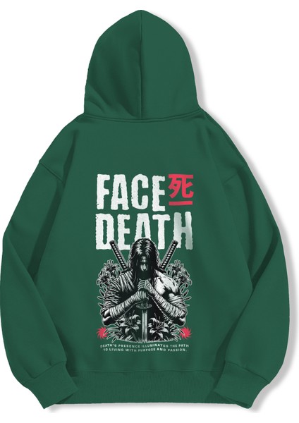 Unisex Sweatshirt Oversize Hoodie Face Death