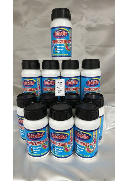 Biofix - X12 Adet Granül Lavabo Aç Kutu 300 gr