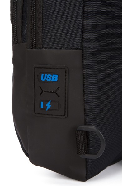 Unisex Su Geçirmez Kulaklık USB Çıkışlı Çapraz Askılı Çanta Bel Omuz ve Göğüs Çanta Günlük Bodybag fiyatları