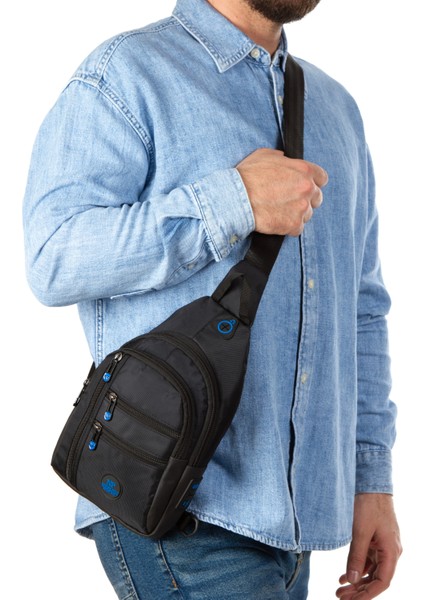 Unisex Su Geçirmez Kulaklık USB Çıkışlı Çapraz Askılı Çanta Bel Omuz ve Göğüs Çanta Günlük Bodybag modelleri