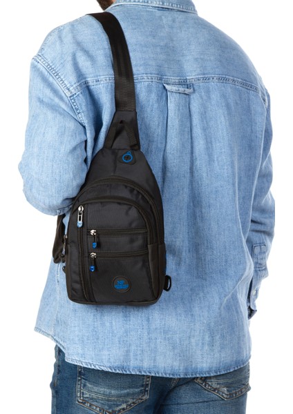 Unisex Su Geçirmez Kulaklık USB Çıkışlı Çapraz Askılı Çanta Bel Omuz ve Göğüs Çanta Günlük Bodybag fırsatları