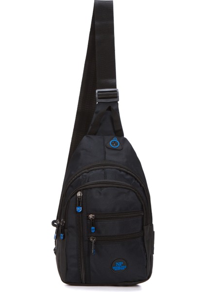 Unisex Su Geçirmez Kulaklık USB Çıkışlı Çapraz Askılı Çanta Bel Omuz ve Göğüs Çanta Günlük Bodybag