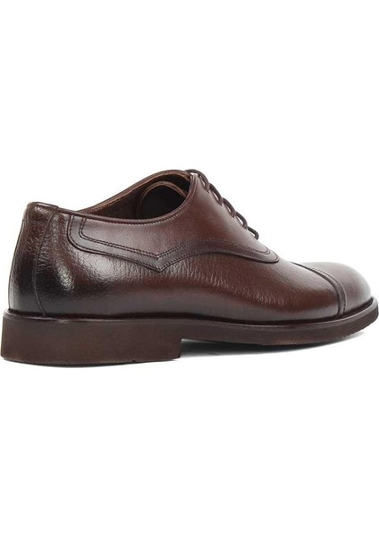 Erkek Kahverengi Bağcıklı Deri Klasik Ayakkabı indirimleri