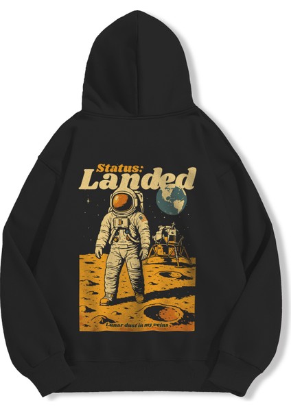 Unisex Sweatshirt Oversize Hoodie Status Landed