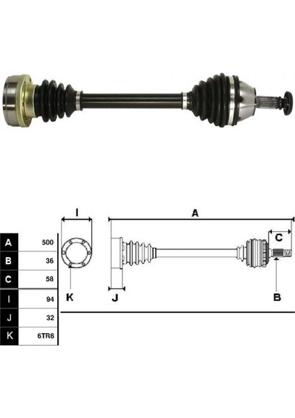 25 6Q0407271ATX - Fabıa Roomster Polo Cordoba Ibıza 6Q0407271AT#6Q0407451EX#