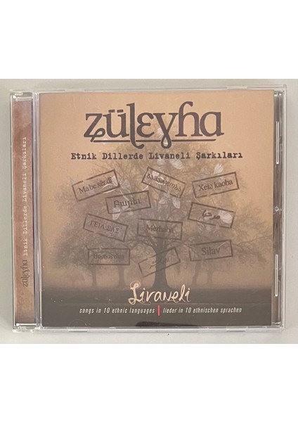 Züleyha Etnik Dillerde Livaneli Şarkıları CD (Orijinal Dönem Baskı Cd)