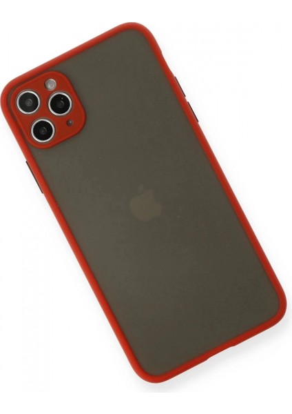 iPhone 11 Pro Max Kılıf Montreal Silikon Kapak - Kırmızı modelleri