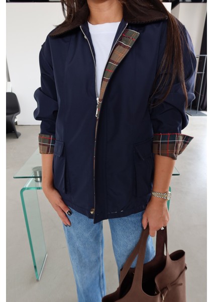 Yakası Kadife Çift Cepli Mont indirimleri