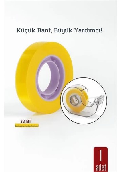 Modacar Para Bandı Küçük Makinelere 12MM 33 mt Küçük Makine Bandı – Şeffaf Bant | Masa Üstü Dispenser Uyumlu fiyatları