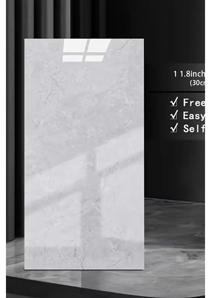 10 Adet, 30X60CM Lüx Açık Gri Kendinden Yapışkanlı Antrasit Pvc Döşemesi Köpük Panel M1012 fiyatları