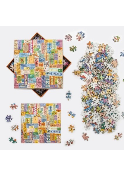Eski Seyahat Biletleri Puzzle modelleri
