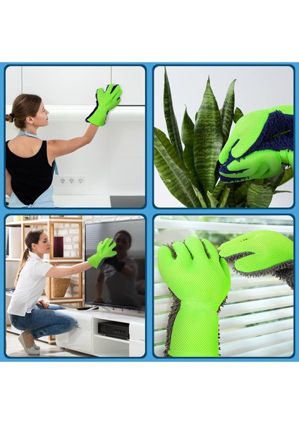 Çift Taraflı Mikrofiber Araba Detaylandırma Eldiveni Iç ve Dış Mekanlar Için, Toz Alma Için Düğümlü, Ovma Için Pürüzsüz, Aşındırıcı Olmayan, Dayanıklı, Boya Üzerinde Güvenli, indirimleri