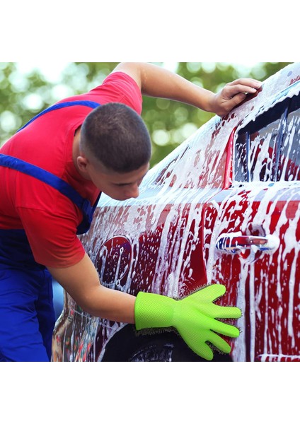 Çift Taraflı Mikrofiber Araba Detaylandırma Eldiveni Iç ve Dış Mekanlar Için, Toz Alma Için Düğümlü, Ovma Için Pürüzsüz, Aşındırıcı Olmayan, Dayanıklı, Boya Üzerinde Güvenli,