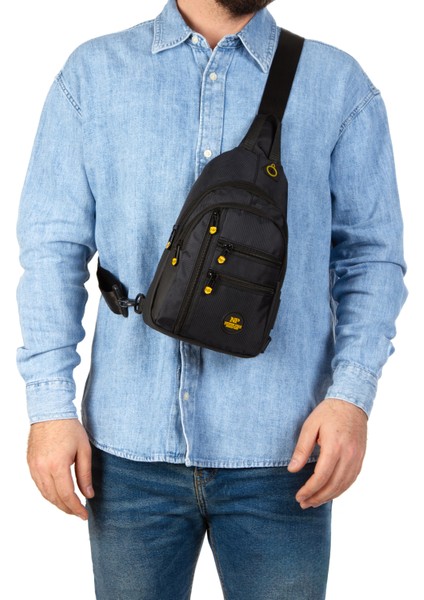 Unisex Su Geçirmez Kulaklık USB Çıkışlı Çapraz Askılı Çanta Bel Omuz ve Göğüs Çanta Günlük Bodybag