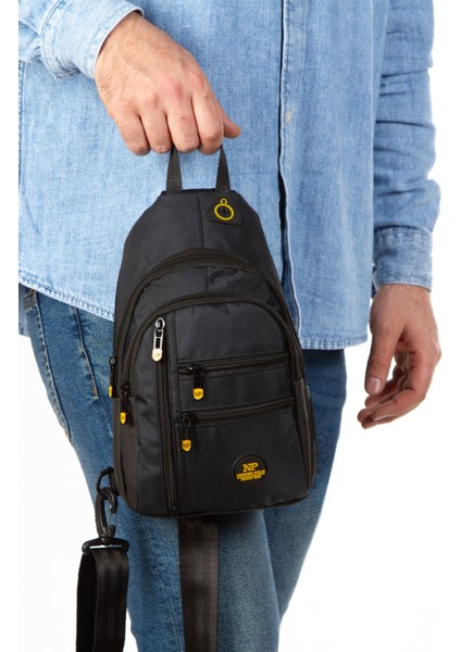 Unisex Su Geçirmez Kulaklık USB Çıkışlı Çapraz Askılı Çanta Bel Omuz ve Göğüs Çanta Günlük Bodybag fiyatları