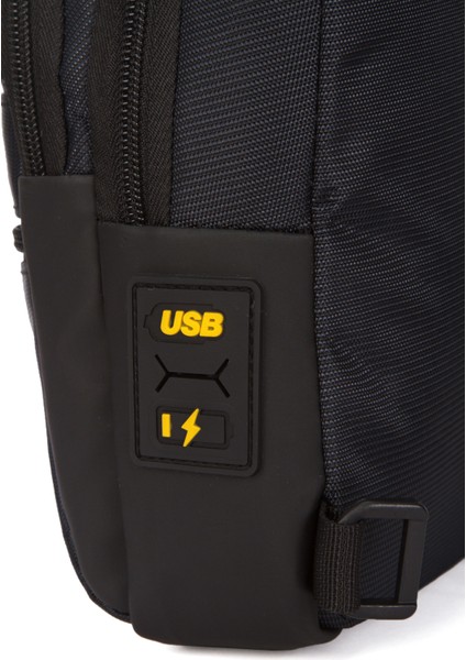 Unisex Su Geçirmez Kulaklık USB Çıkışlı Çapraz Askılı Çanta Bel Omuz ve Göğüs Çanta Günlük Bodybag fırsatları