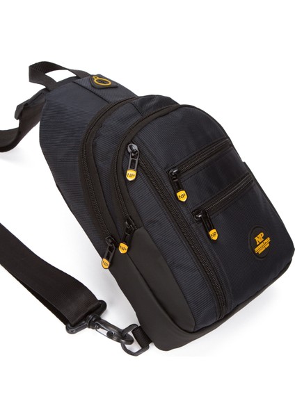 Unisex Su Geçirmez Kulaklık USB Çıkışlı Çapraz Askılı Çanta Bel Omuz ve Göğüs Çanta Günlük Bodybag