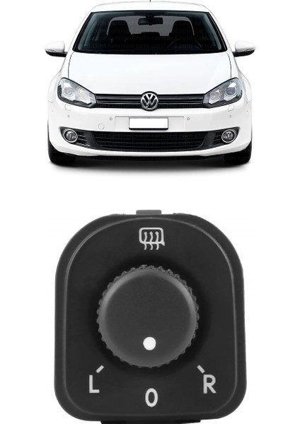 Vw Volkswagen Golf 6 Mk6 2009-2012 Uyumlu Dış Dikiz Ayna Ayar Kumanda Düğmesi 1K0959565H