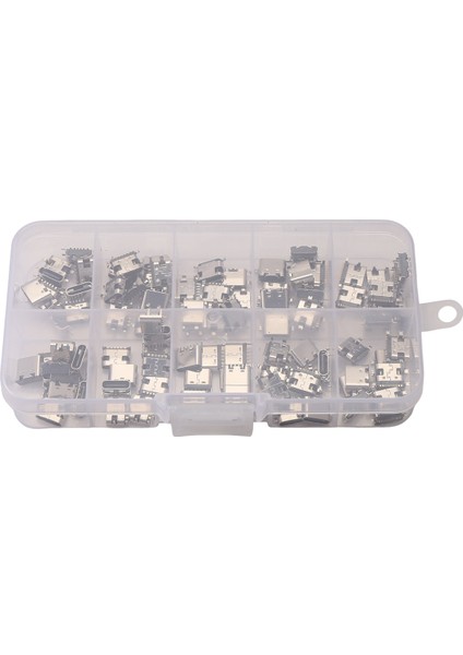 100PCS/LOT 10MODEL Type-C Type-C USB Şarj Dock Connectors Mix 6pin ve 16PIN Telefon ve Dijital Ürün Onarım Kitleri Için Kullanım (Yurt Dışından)