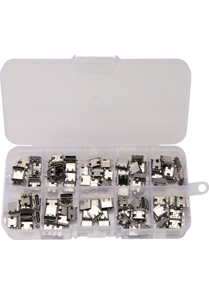 100PCS/LOT 10MODEL Type-C Type-C USB Şarj Dock Connectors Mix 6pin ve 16PIN Telefon ve Dijital Ürün Onarım Kitleri Için Kullanım (Yurt Dışından) modelleri