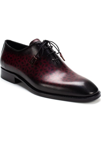 Erkek Bordo Bağcıklı Deri Klasik Ayakkabı modelleri